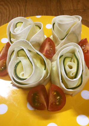 ズッキーニのおやつ薔薇餃子-レシピのメイン写真