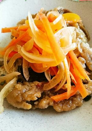 暑い日に☆豆いわしのカレー風味南蛮漬け-レシピのメイン写真
