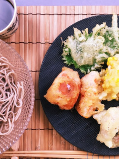 夏野菜がサックサク!天ぷら蕎麦-レシピのメイン写真