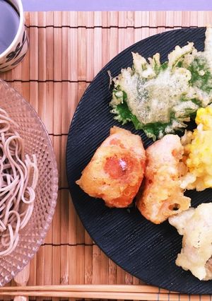 夏野菜がサックサク！天ぷら蕎麦-レシピのメイン写真