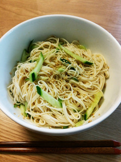 ごま油香る♪簡単そうめんアレンジ♪-レシピのメイン写真