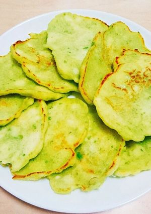 【離乳食後期】枝豆豆腐パンケーキ-レシピのメイン写真