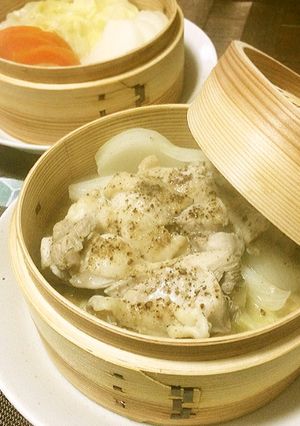 お家で中華♪「鶏と野菜のセイロ蒸し」-レシピのメイン写真