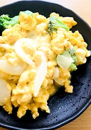 【超簡単】野菜スクランブルエッグ-レシピのメイン写真