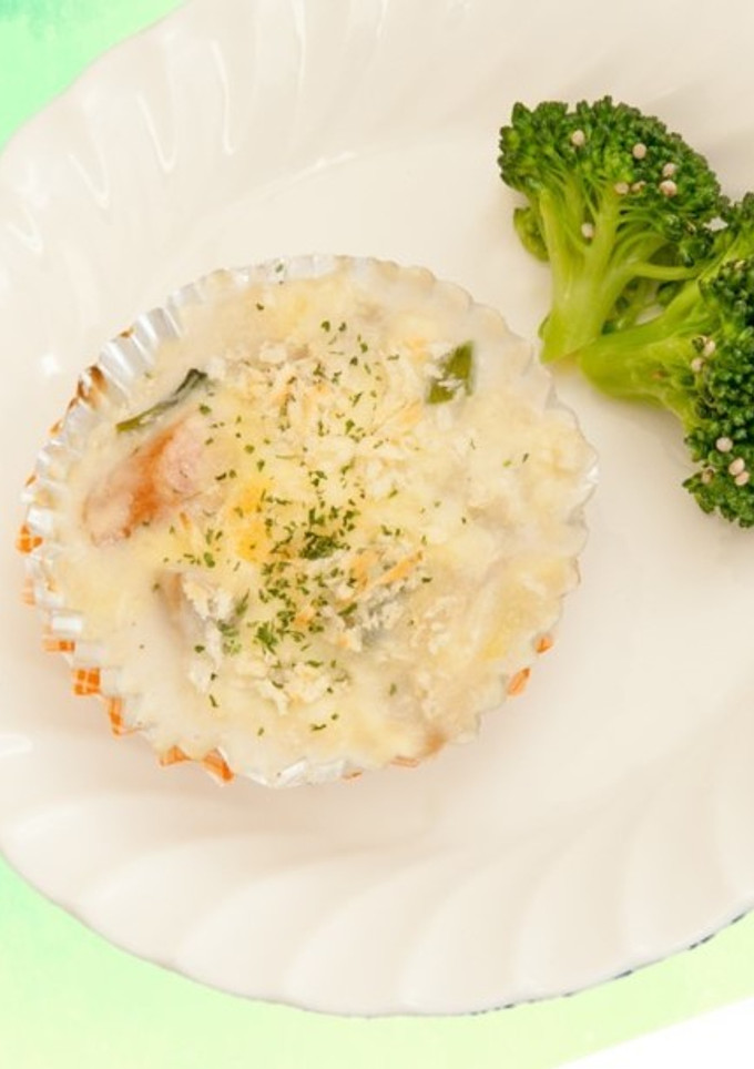 里芋と舞茸のねぎみそグラタン【学校給食】-レシピのメイン写真