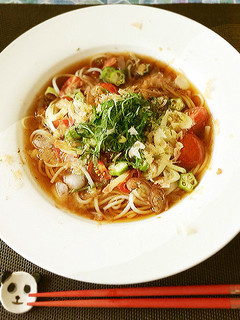 生姜でうま辛♪「冷やし五島うどん」-レシピのメイン写真