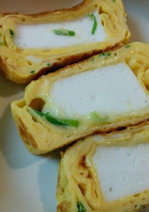 インパクト良し？はんぺんの厚焼き卵-レシピのメイン写真