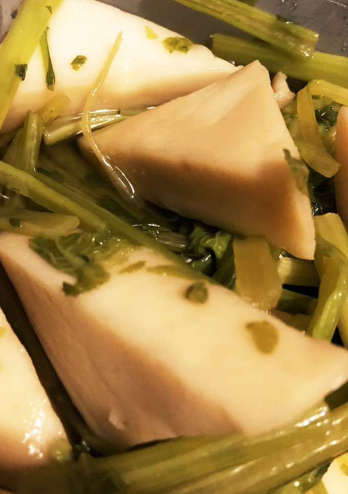 小松菜とはんぺんの煮物-レシピのメイン写真