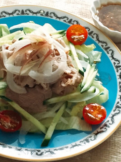 冷しゃぶ〜納豆みりんダレ〜-レシピのメイン写真