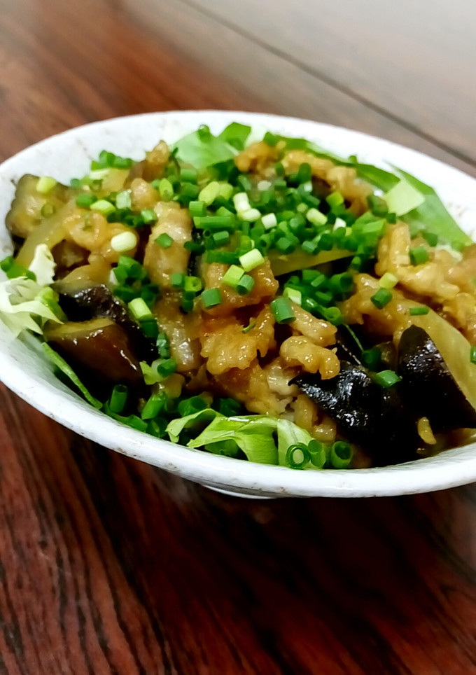 豚とナスの照り焼き丼カレー風味★-レシピのメイン写真