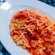 骨取りさばフィーレでトマトクリームパスタ