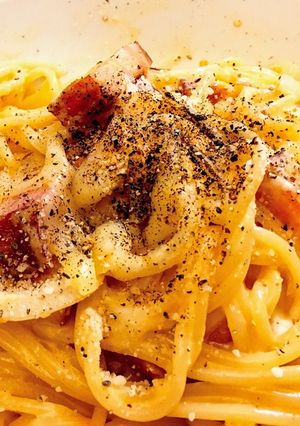 厚切りベーコンの濃厚カルボナーラ-レシピのメイン写真