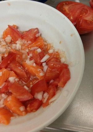 トマトとサーモンのマリネ風サラダ-レシピのメイン写真