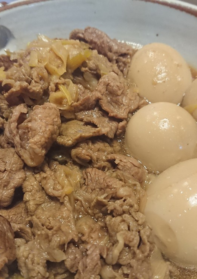 牛肉と味玉のすき焼き風煮物-レシピのメイン写真