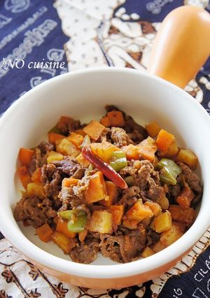 スパイシー牛肉コロコロ野菜炒め-レシピのメイン写真