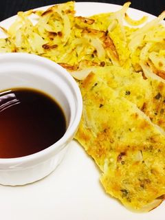 玉ねぎとあおさのチヂミ-レシピのメイン写真
