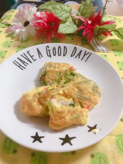 三つ葉桜エビの卵焼き-レシピのメイン写真