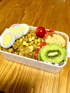 中学生女子 カレーピラフ弁当-レシピのメイン写真