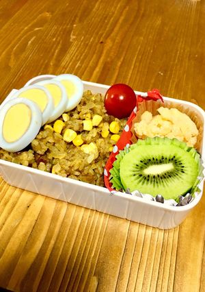 中学生女子 カレーピラフ弁当-レシピのメイン写真