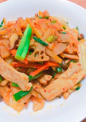 【やみつき】肉と野菜の味噌キムチ炒め-レシピのメイン写真