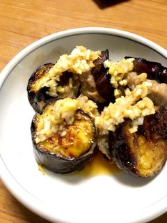 なすの豚ミンチはさみ焼き-レシピのメイン写真