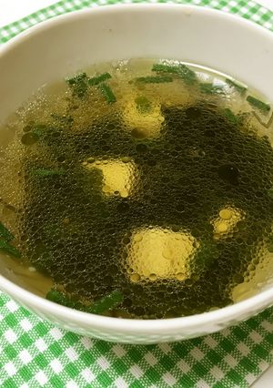 韓国風わかめスープ　簡単おいしくて驚き！-レシピのメイン写真
