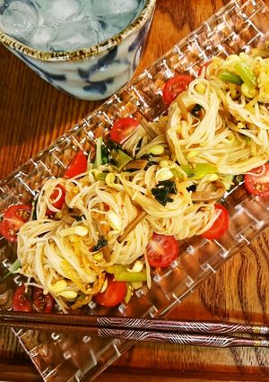 お野菜たっぷりナムルちょい辛素麺-レシピのメイン写真