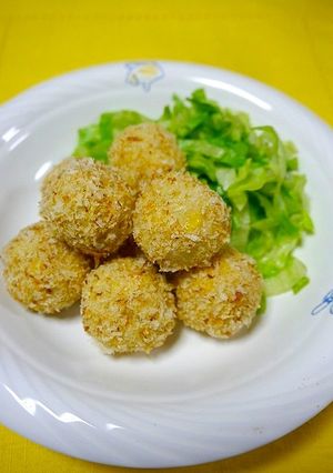 簡単！揚げない焼かない☆コーンコロッケ-レシピのメイン写真