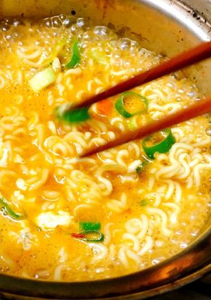 一番美味しい辛ラーメンの作り方-レシピのメイン写真