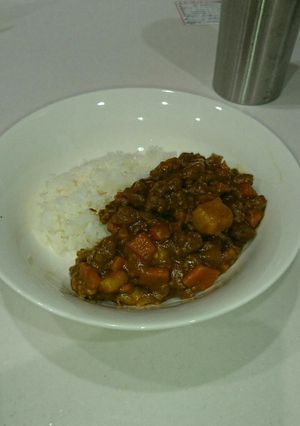 超簡単♪時短でキーマカレー風挽き肉カレー-レシピのメイン写真
