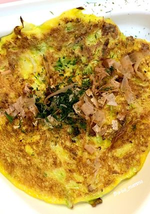 離乳食カミカミ期〜しらす入りお好み焼き-レシピのメイン写真