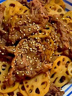 牛れんこん炒め-レシピのメイン写真