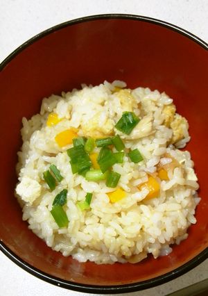 簡単サッパリ鶏ご飯に梅入れちゃいました-レシピのメイン写真