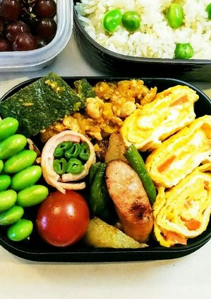 お弁当(6/28) 豆ご飯-レシピのメイン写真