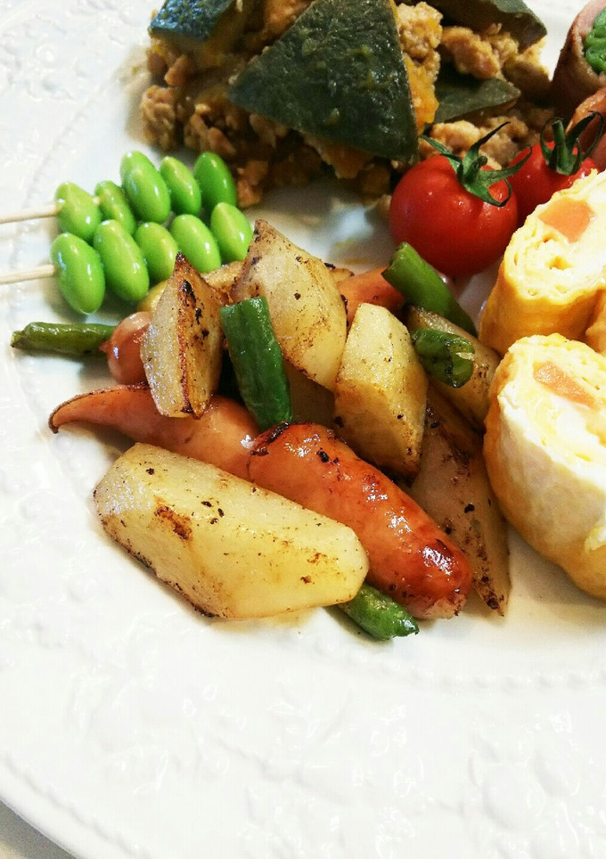 お弁当用 粗挽きウィンナーのじゃが芋炒め-レシピのメイン写真