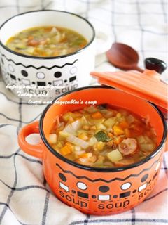レンズ豆と野菜たっぷりスープ*-レシピのメイン写真