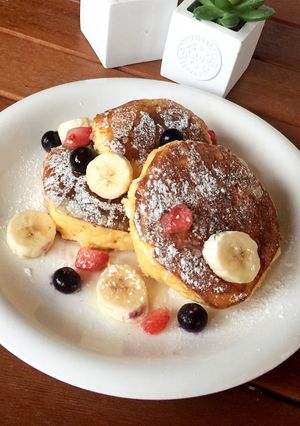 ふんわりベリーパンケーキ-レシピのメイン写真
