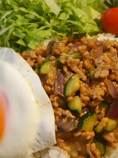 夏野菜入りそぼろご飯-レシピのメイン写真