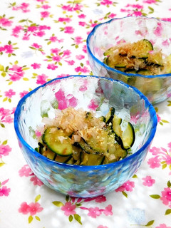 簡単★ズッキーニの塩もみポン酢和え✿-レシピのメイン写真