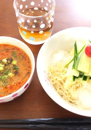 パパッと！サッポロ一番で冷やし坦々つけ麺-レシピのメイン写真