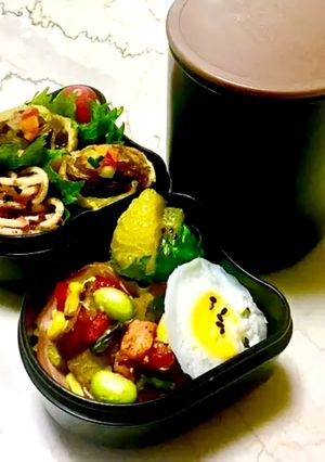 ズボラで愛♡焼肉春巻き弁当-レシピのメイン写真