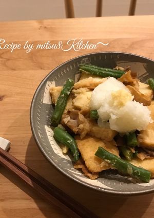 簡単!さっぱり豚バラと厚揚げのおろし煮-レシピのメイン写真