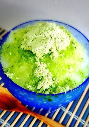 うす茶糖で♪抹茶かき氷-レシピのメイン写真