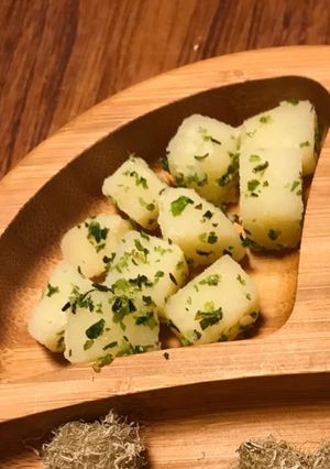 離乳食中期手づかみ☆おいもののり塩-レシピのメイン写真