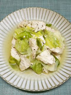 鶏肉とキャベツの酒蒸し♪-レシピのメイン写真