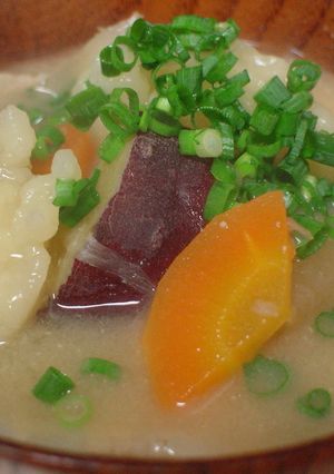 もっちもち♪豚汁DEすいとん-レシピのメイン写真
