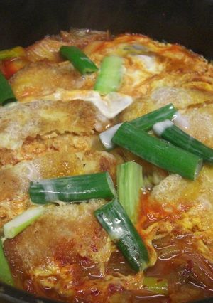 キムチカツ煮-レシピのメイン写真