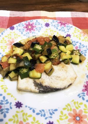 カジキの野菜のスタミナソース-レシピのメイン写真