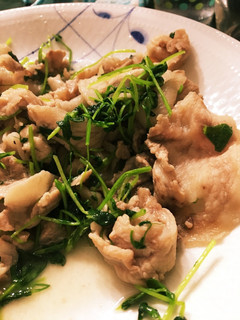 豚豆苗にんにく塩炒め-レシピのメイン写真