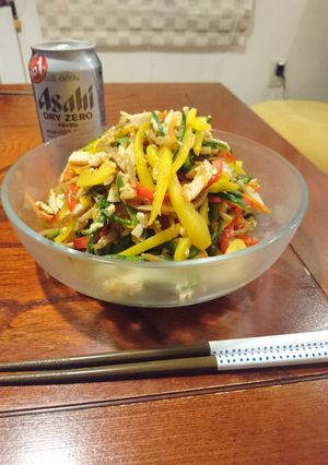 カレー風味のカラフルピーマンサラダ-レシピのメイン写真